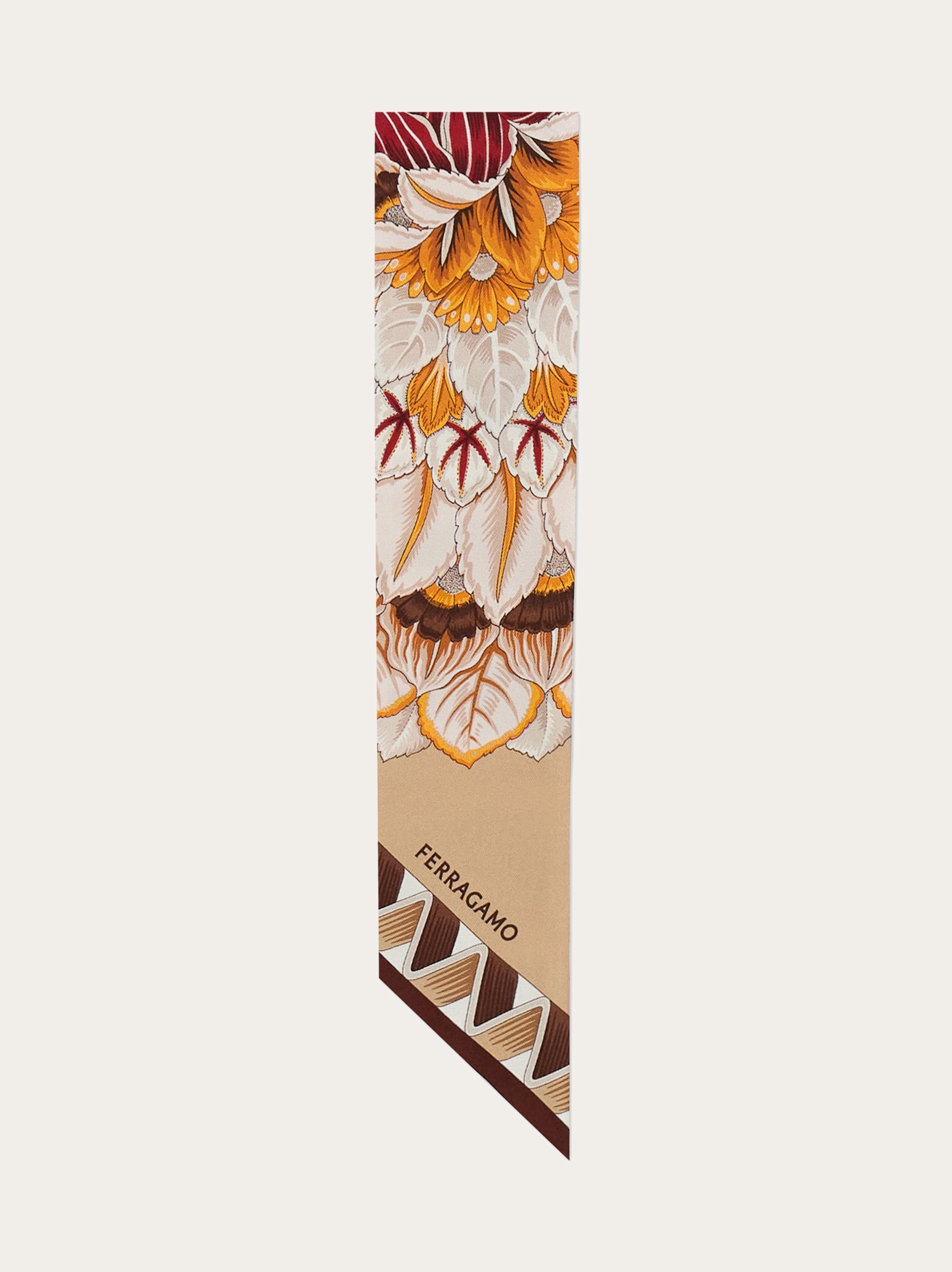 Giada print silk mini bandeau - Women | Ferragamo
