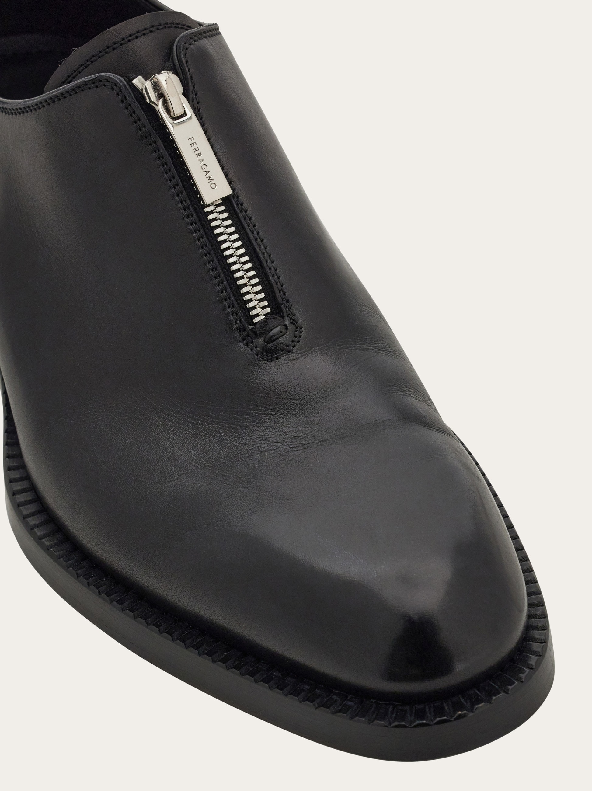 Derby shoe with zip detail - Men | Ferragamo