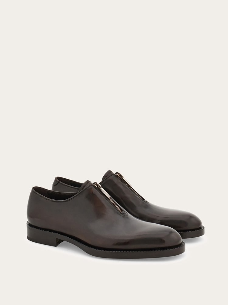 Derby shoe with zip detail - Men | Ferragamo