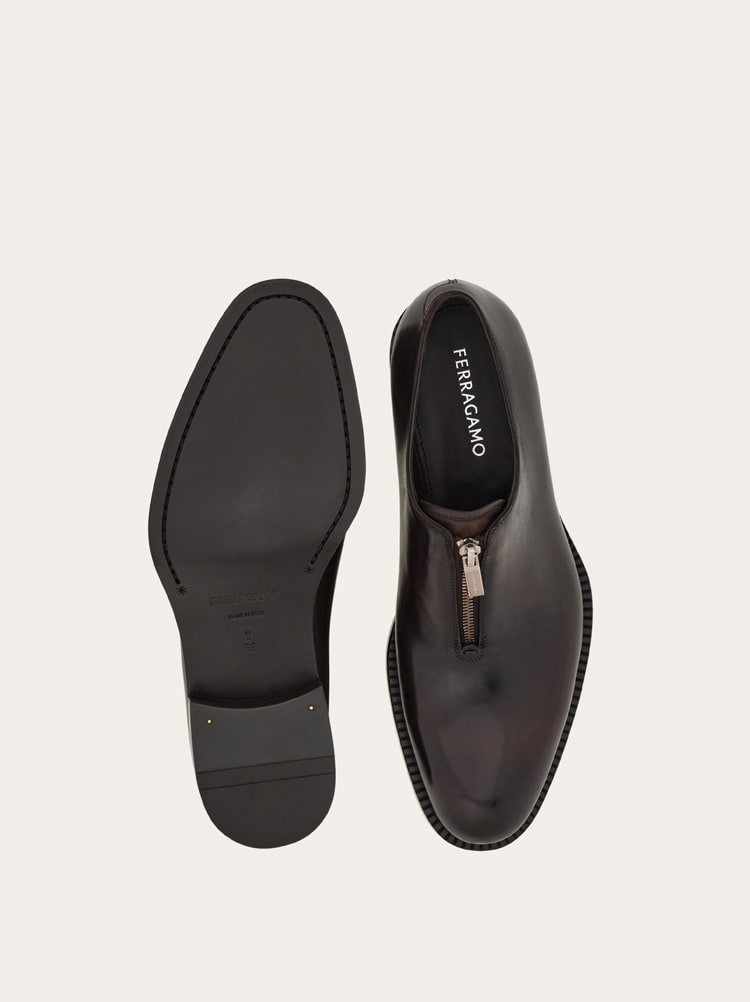Derby shoe with zip detail Gallery image 5