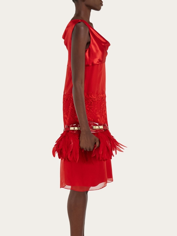 Hug soft crossbody bag with feathers (XS) Gallery image 2