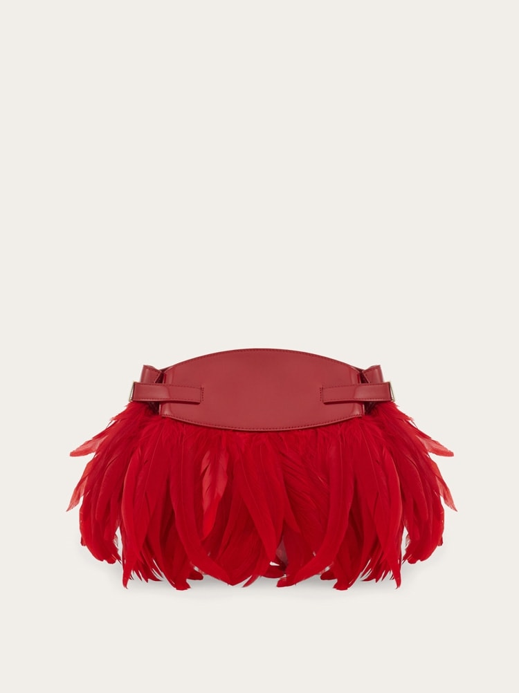 Hug soft crossbody bag with feathers (XS) Gallery image 5