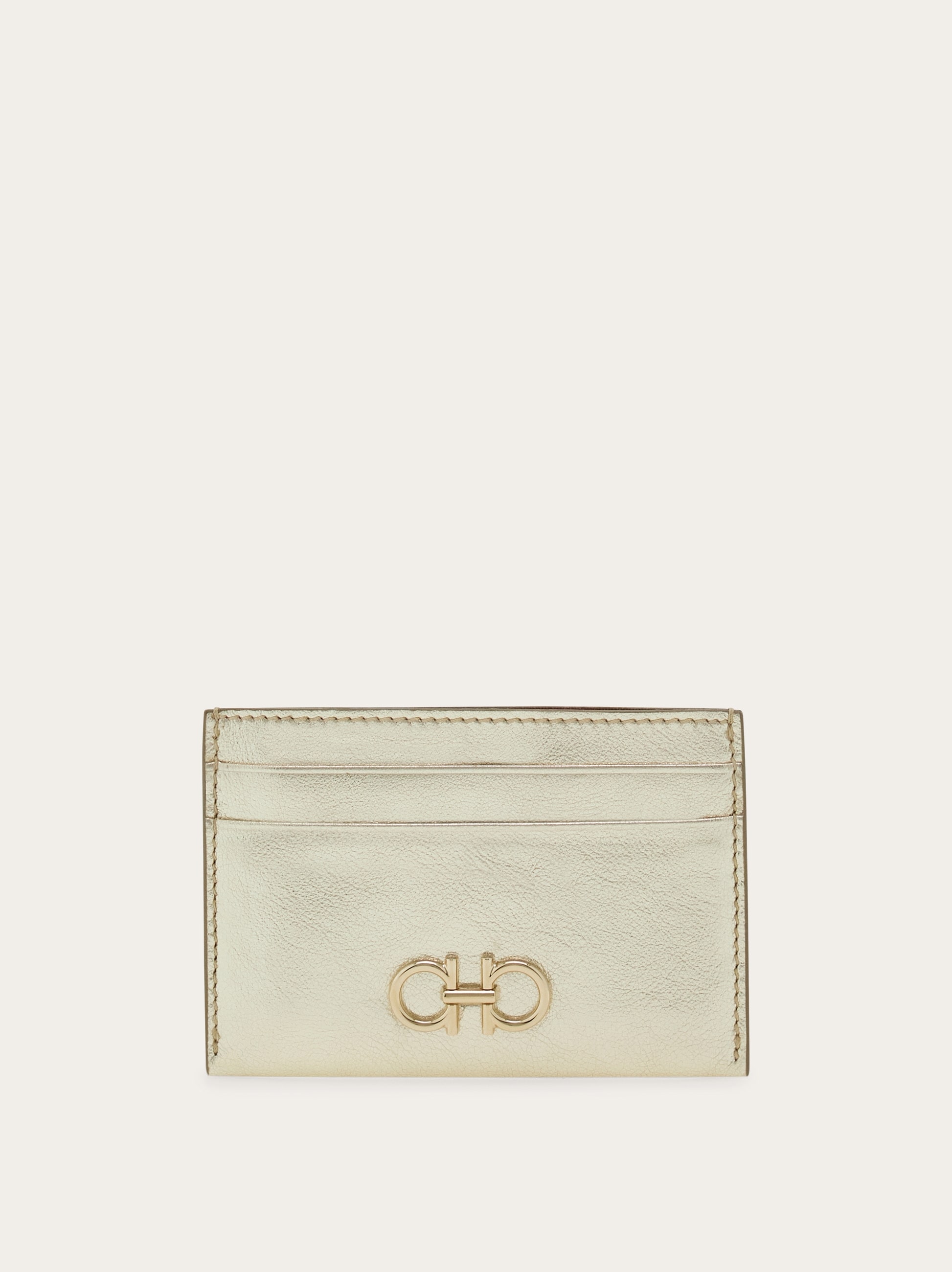 フェラガモ カードケースゴールド・ガンチーニ ガンチーニ カード