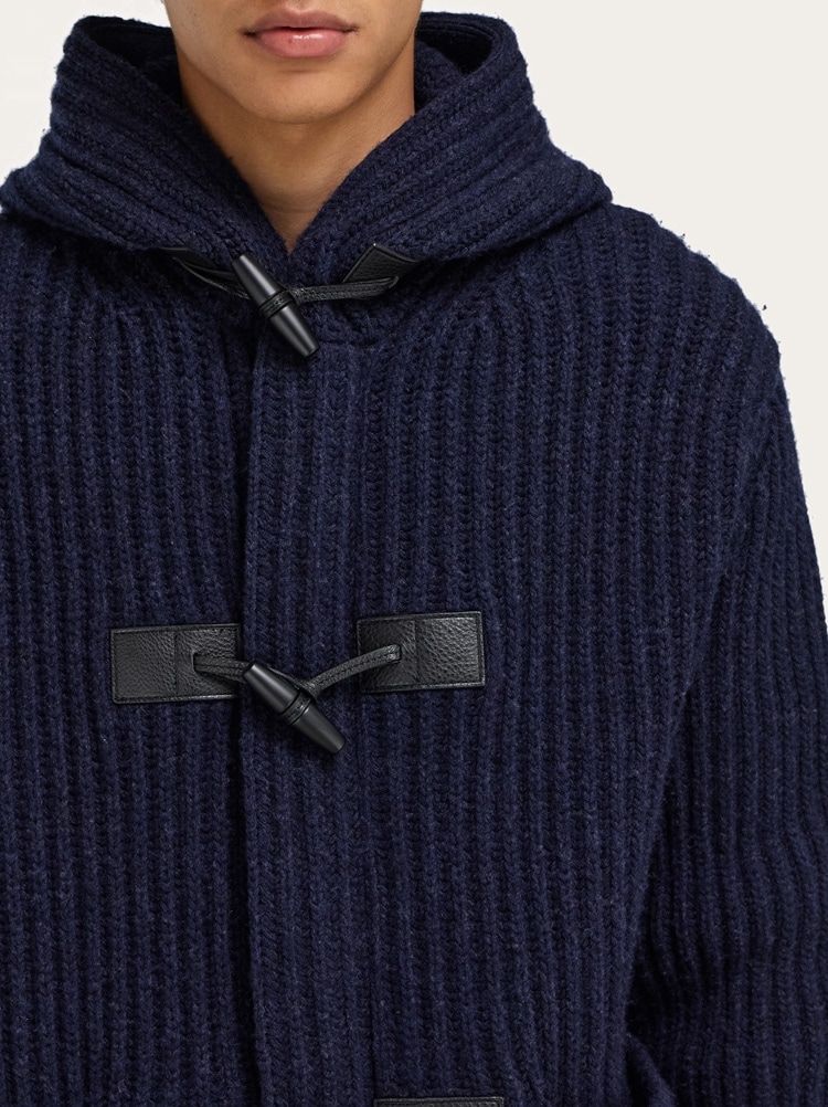 Wool blend duffle coat Gallery image 4