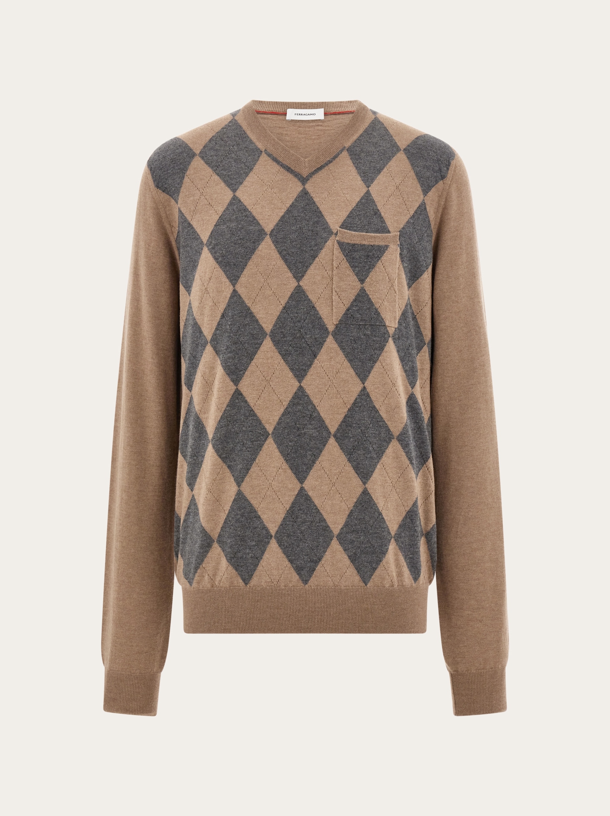 【送料&関税込】Ferragamo Graphite Virgin Wool Sweater Ferragamo Knitwear for Men | Online Sale up to 80% off | Lyst