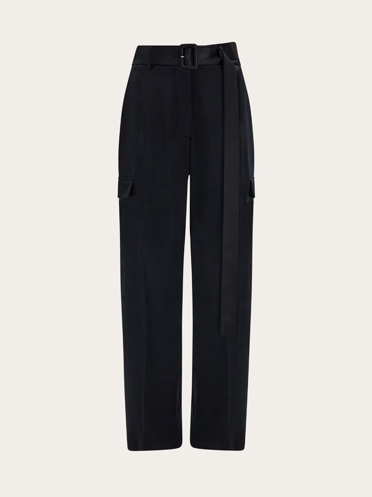 Satin cargo trouser Gallery image 1