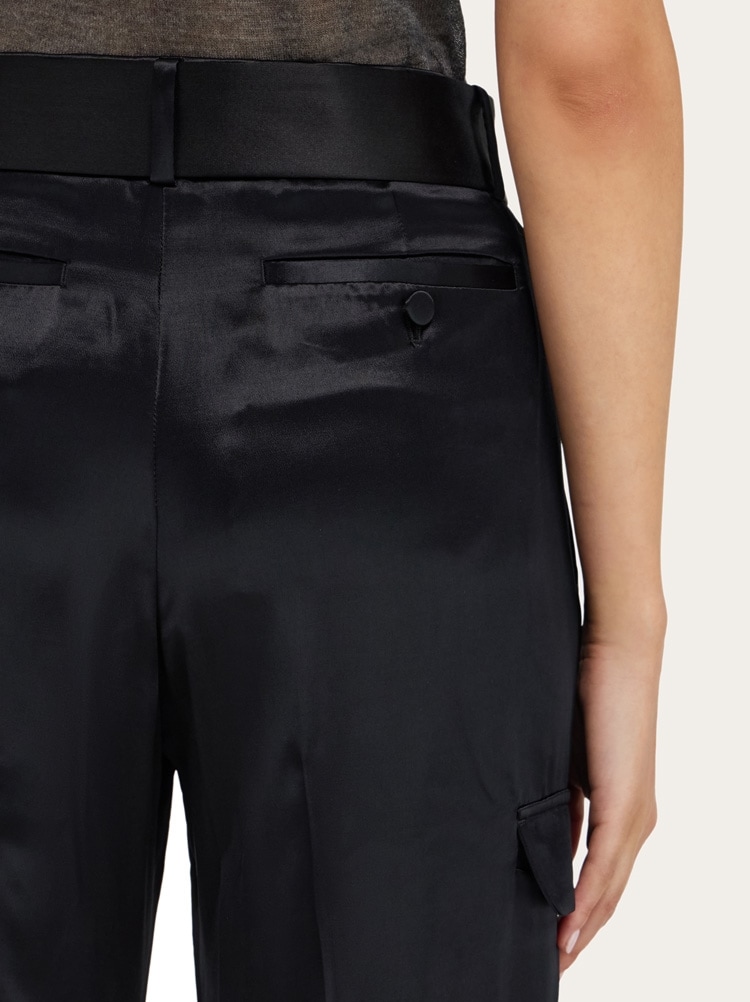 Satin cargo trouser Gallery image 4