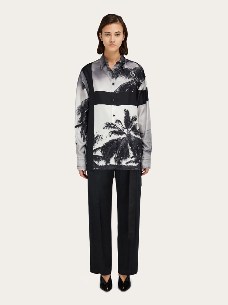 Pantalones cargo de satén Gallery image 6