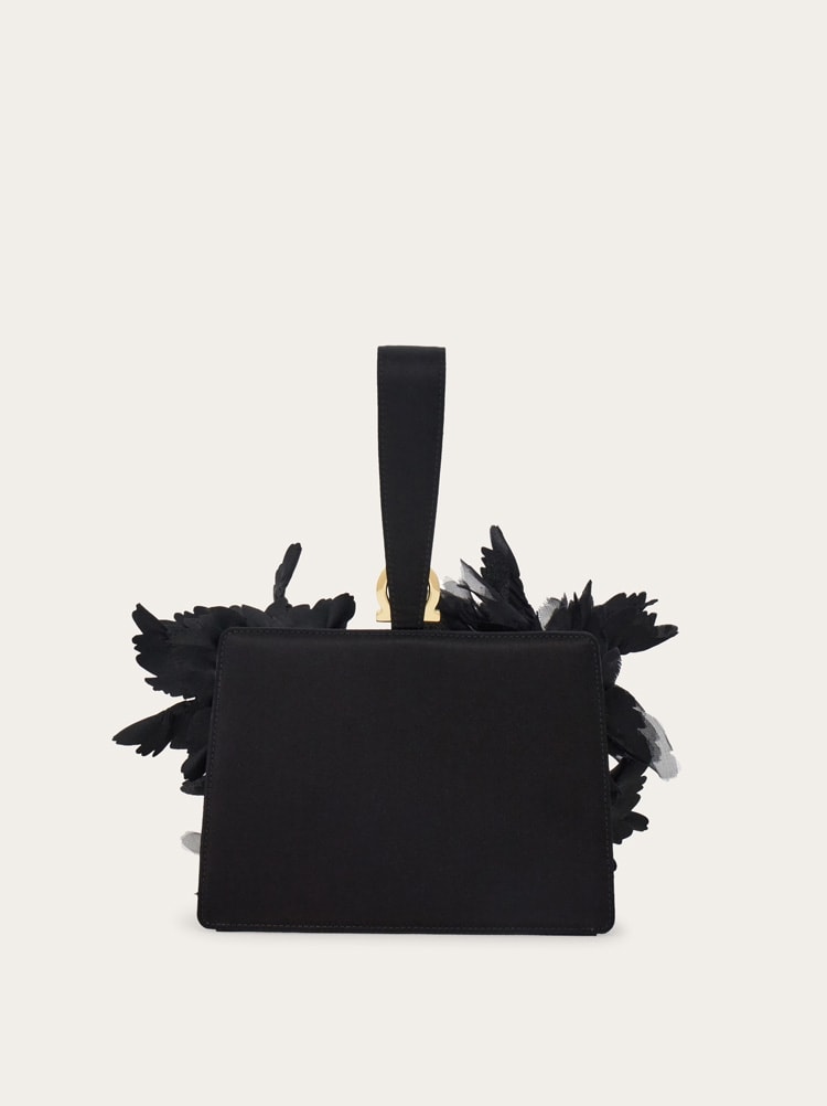 Mini clutch with floral detailing Gallery image 5