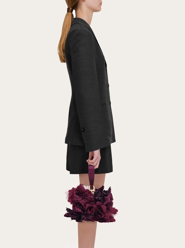 Mini clutch with floral detailing Gallery image 2