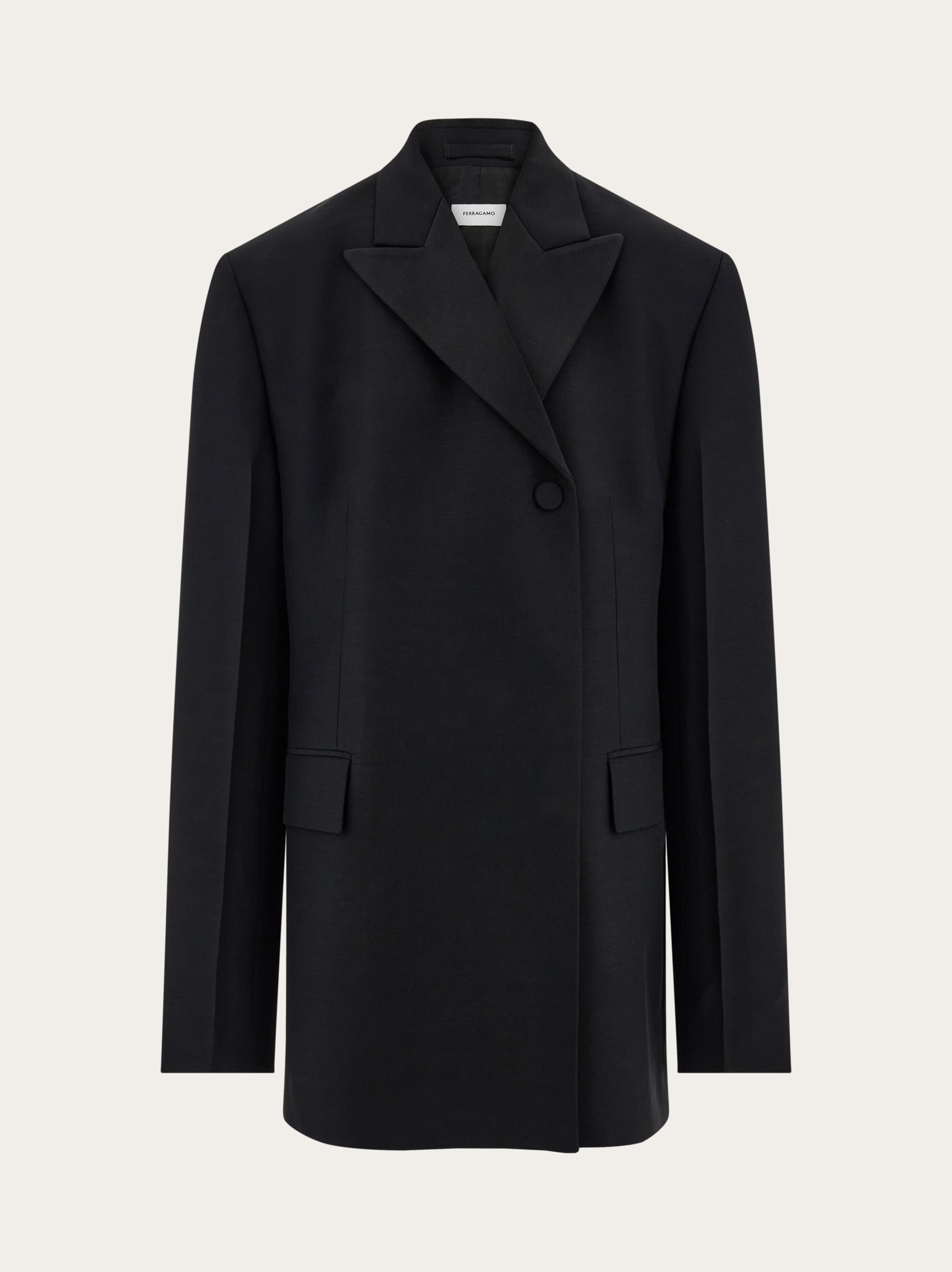 フェラガモ　ジャケット Double breasted tuxedo-inspired jacket - Women | Ferragamo