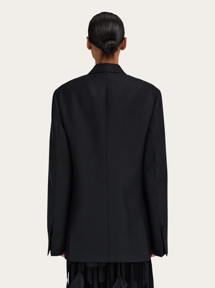 Double breasted tuxedo-inspired jacket Gallery image 3
