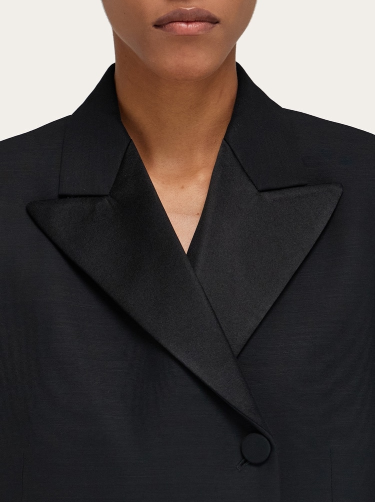 Double breasted tuxedo-inspired jacket Gallery image 4