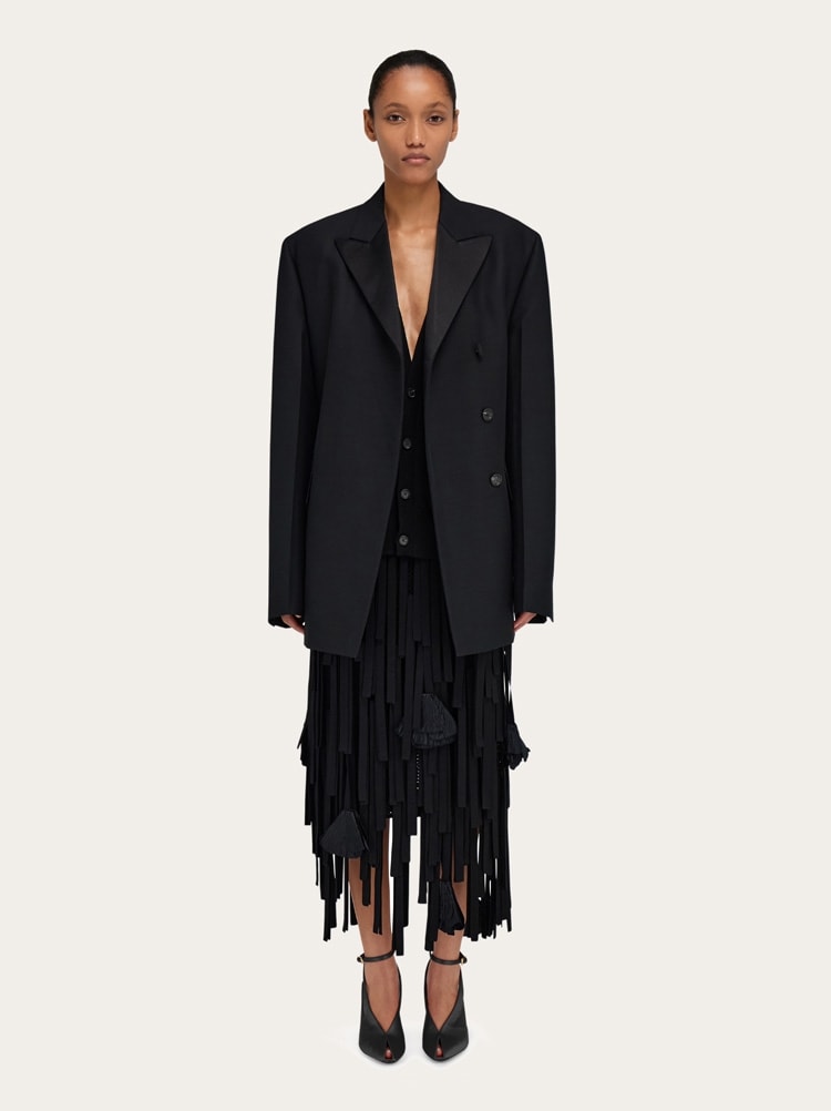Double breasted tuxedo-inspired jacket Gallery image 6