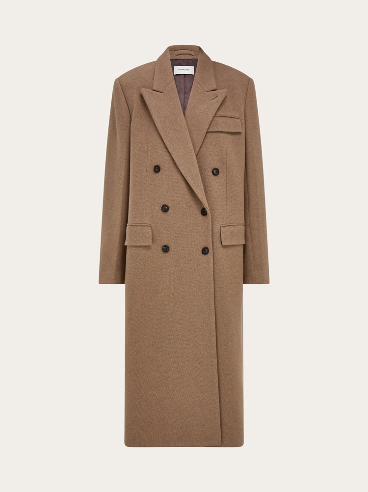 Oversize coat in jersey Gallery image 1