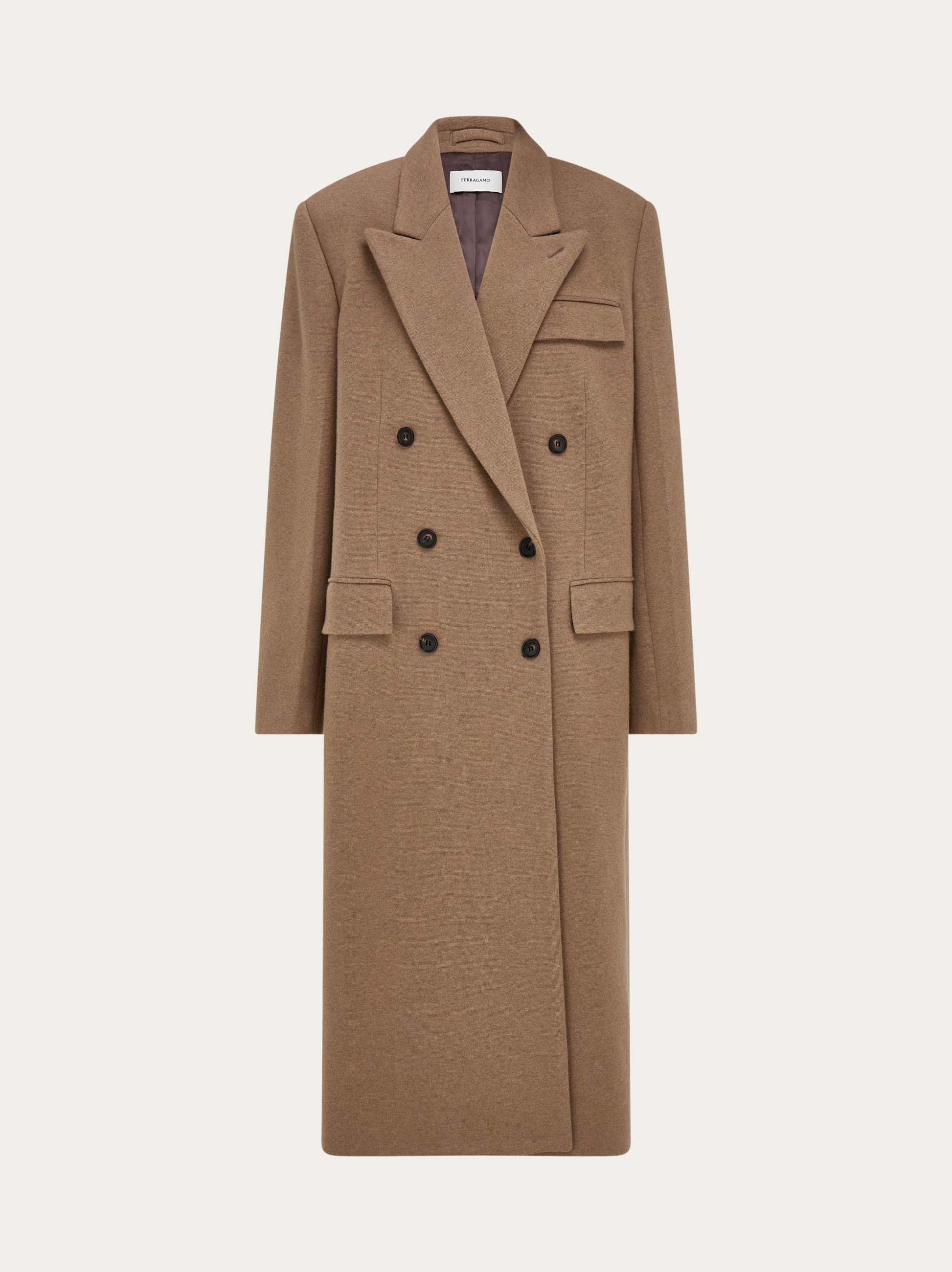 Oversize coat in jersey - Women | Ferragamo
