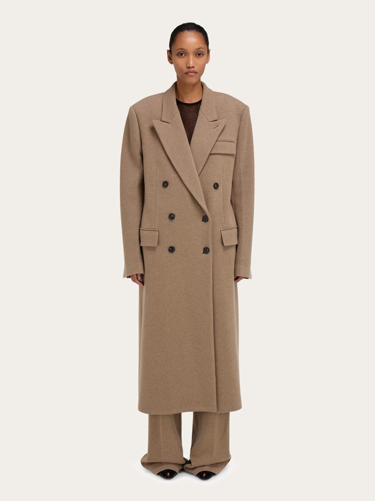 Oversize coat in jersey Gallery image 2