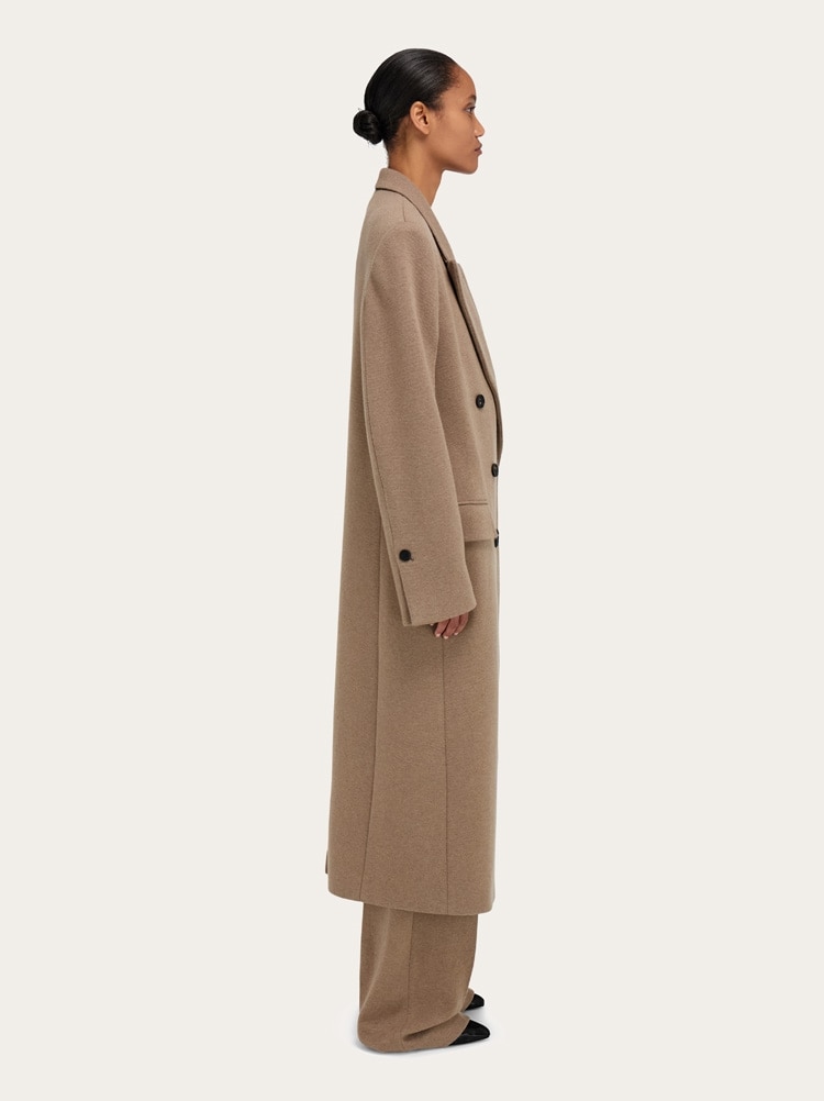 Oversize coat in jersey Gallery image 3