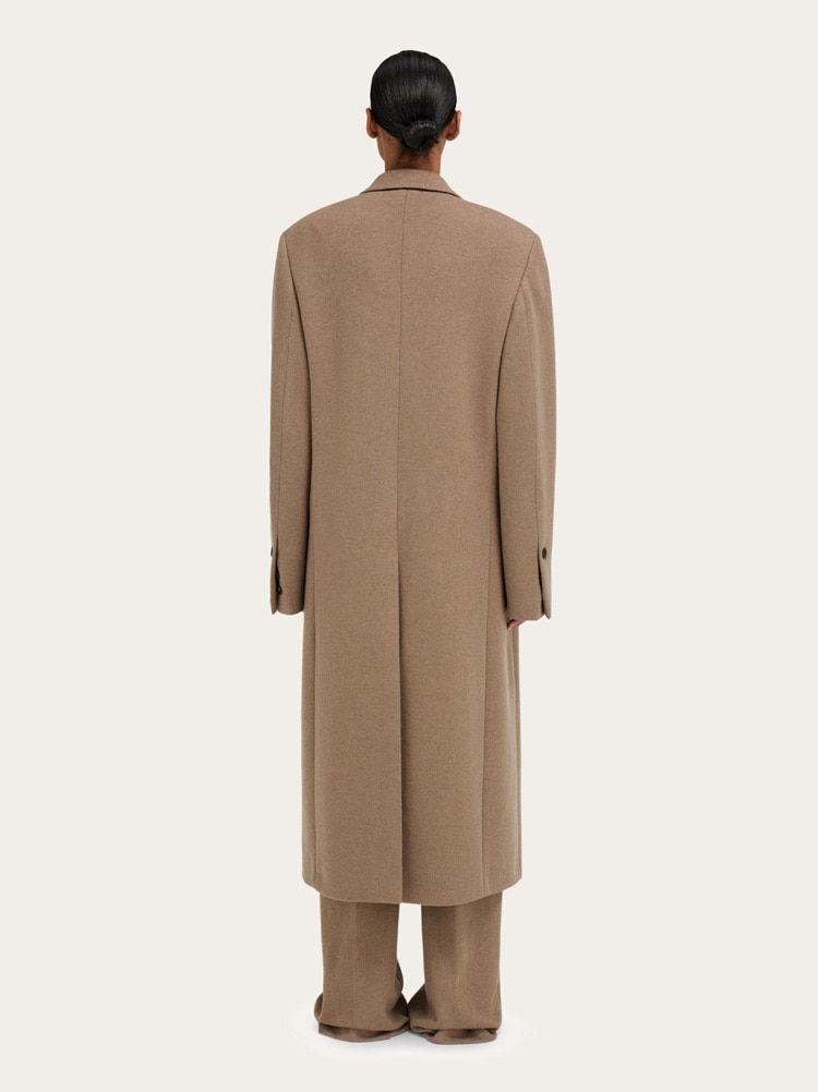 Oversize coat in jersey Gallery image 4