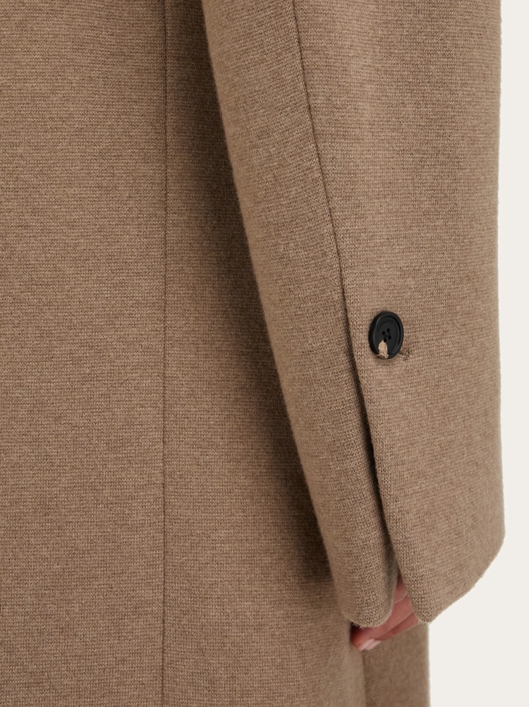 Oversize coat in jersey Gallery image 6