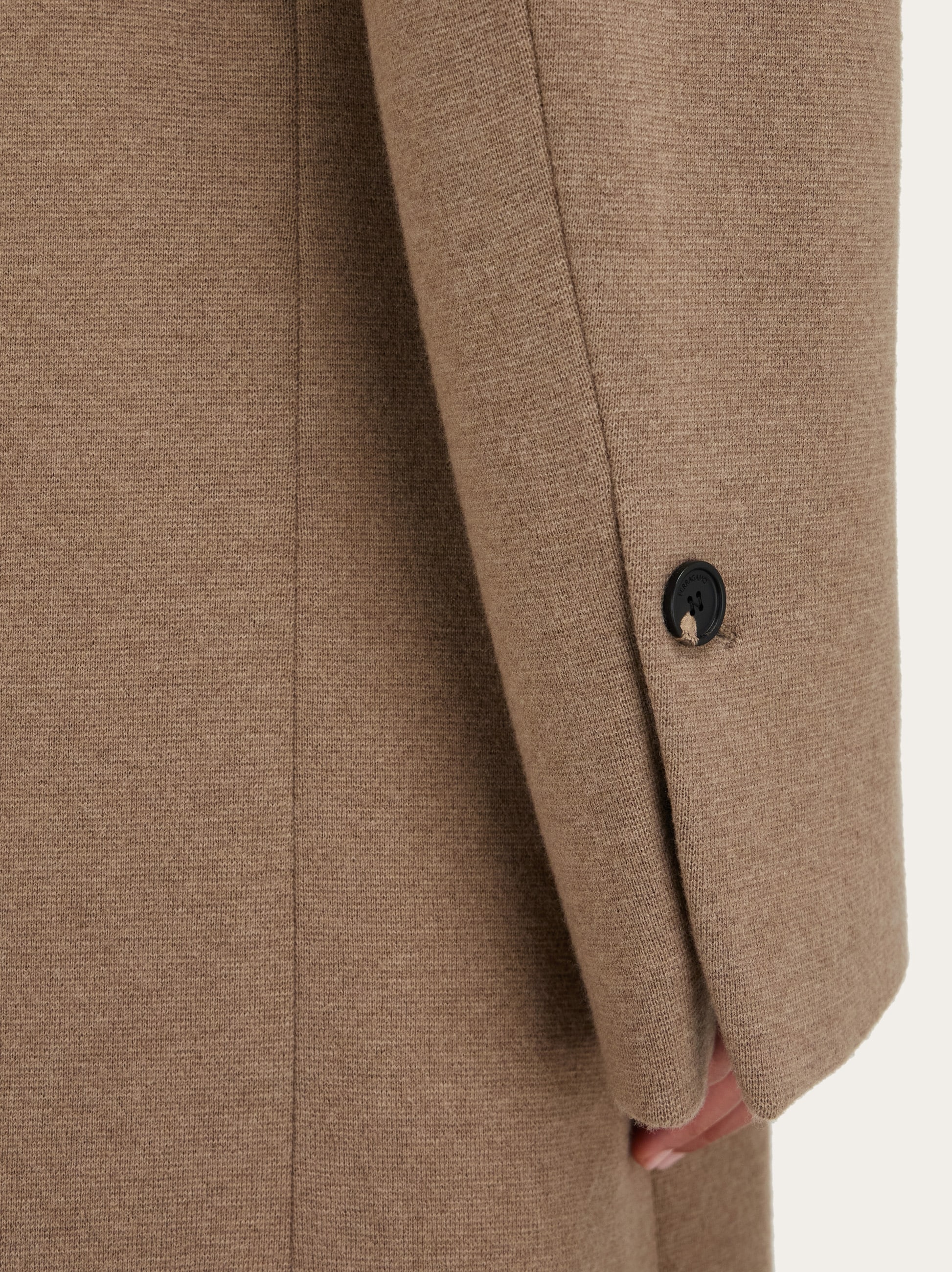 Oversize coat in jersey - Women | Ferragamo