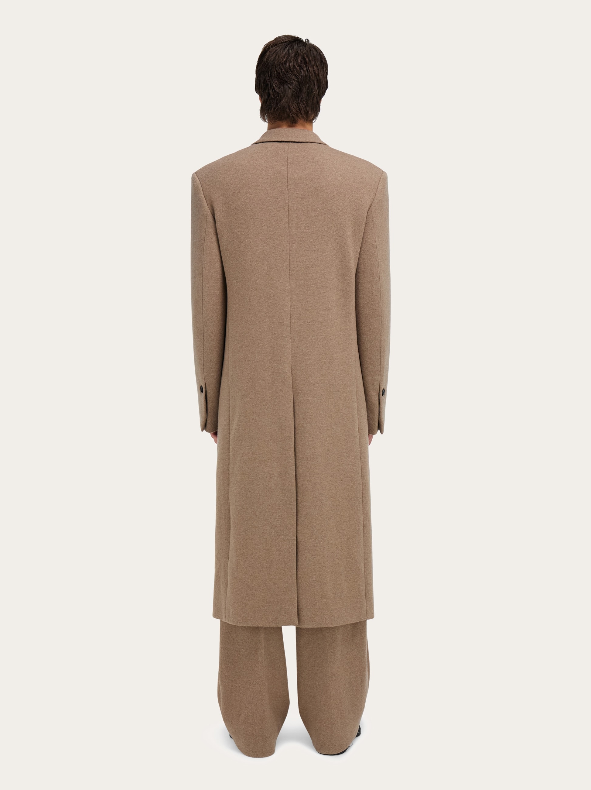Jersey interlock double breasted coat - Men | Ferragamo