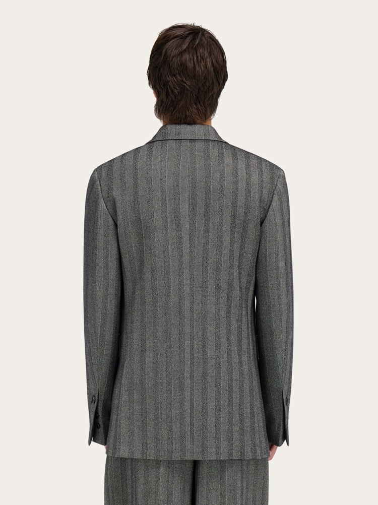 Double breasted chevron blazer Gallery image 3