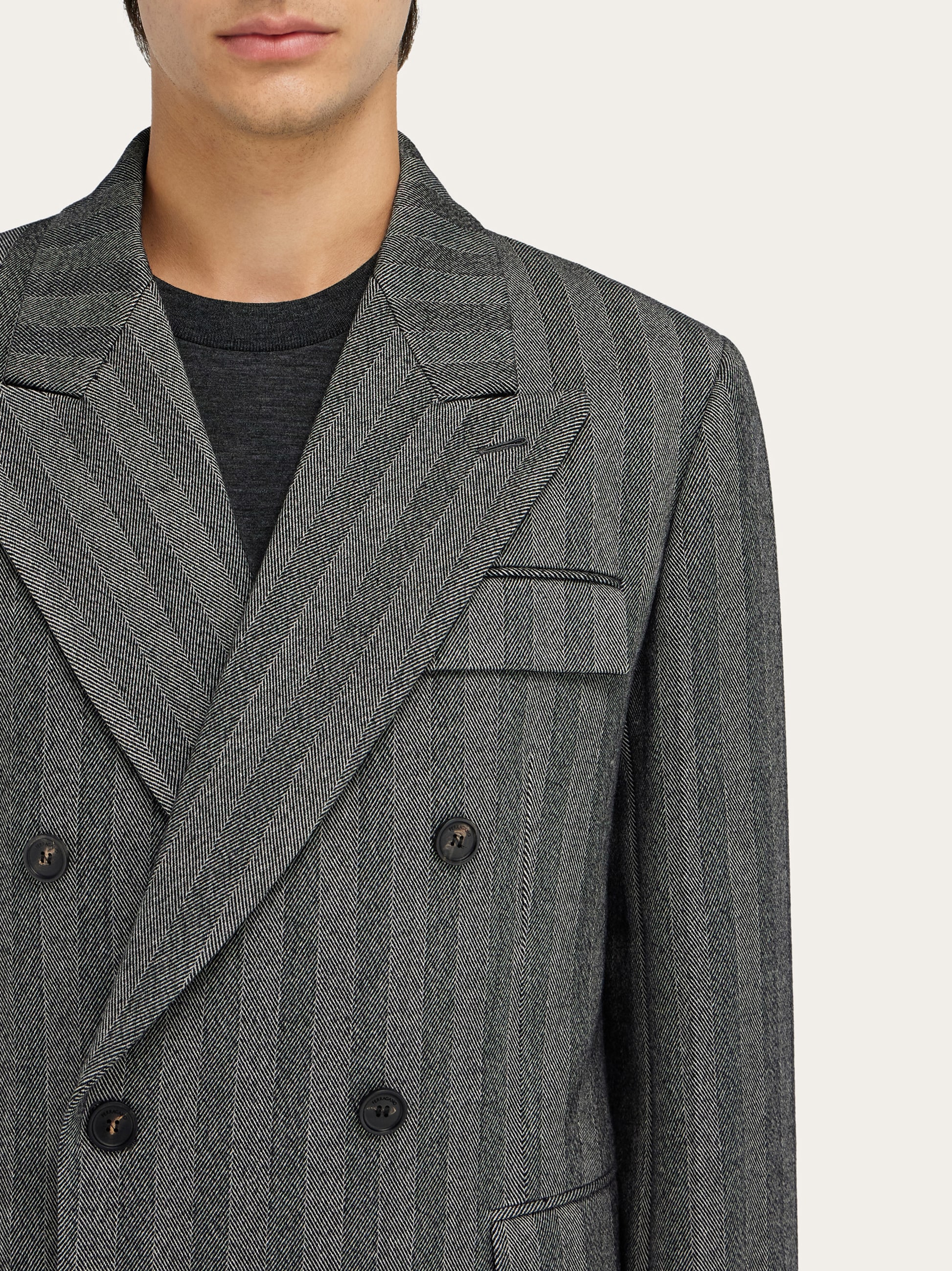 フェラガモ　ジャケット Double breasted tuxedo-inspired jacket - Women | Ferragamo