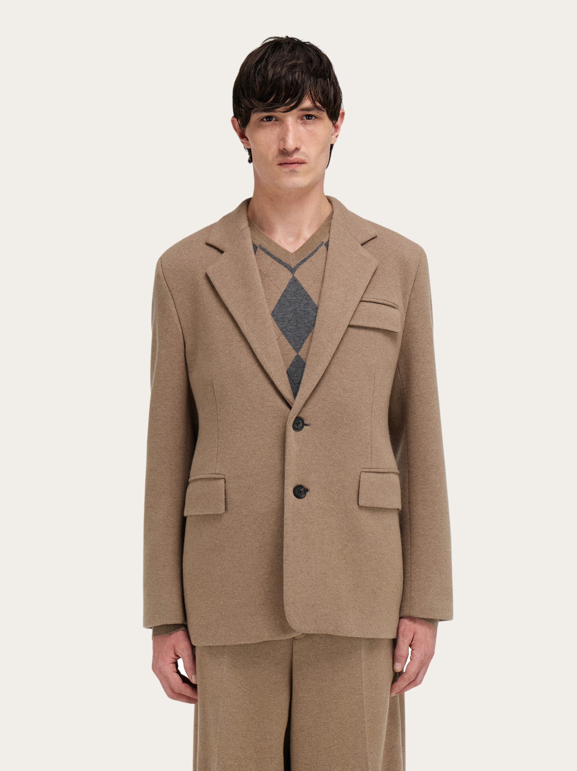 Jersey interlock blazer - Men | Ferragamo