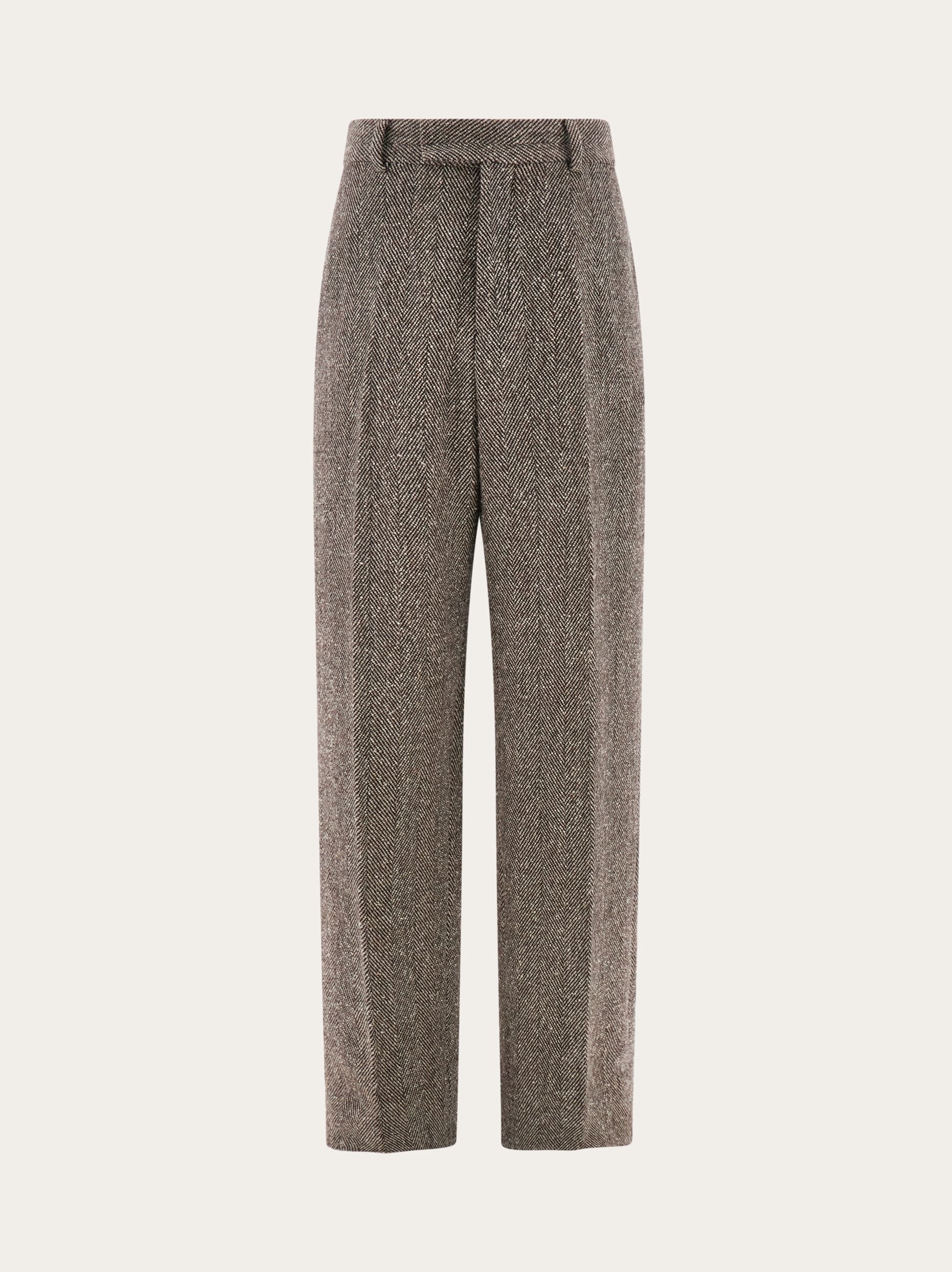 Wide legged chevron trouser - Men | Ferragamo