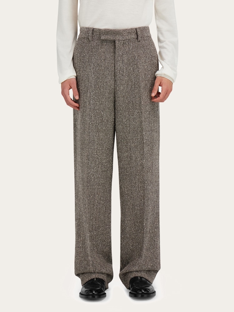 Wide legged chevron trouser Gallery image 2