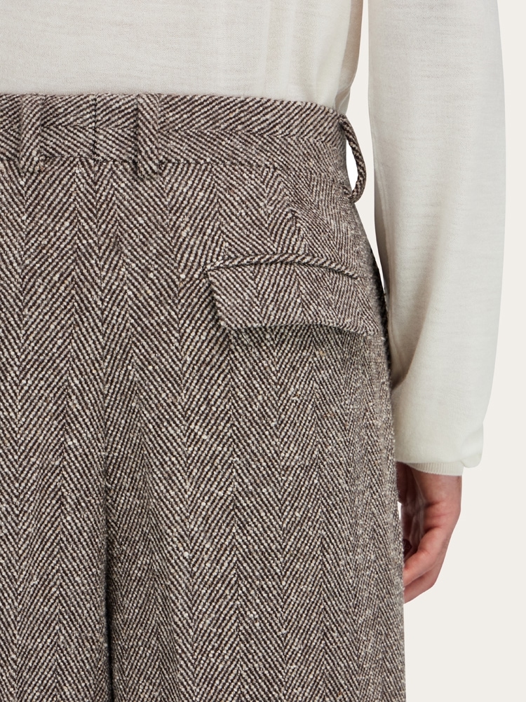 Wide legged chevron trouser Gallery image 6