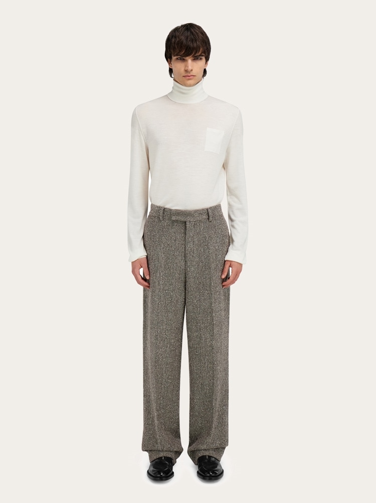 Wide legged chevron trouser Gallery image 7