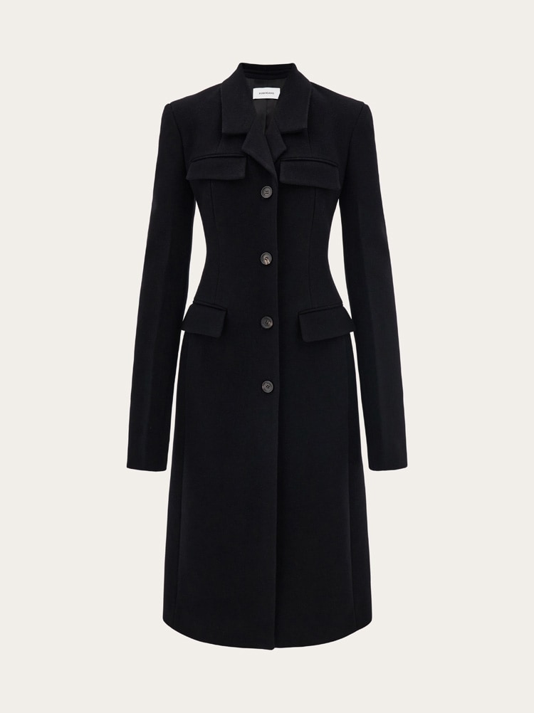 Fitted single breasted coat Gallery image 1