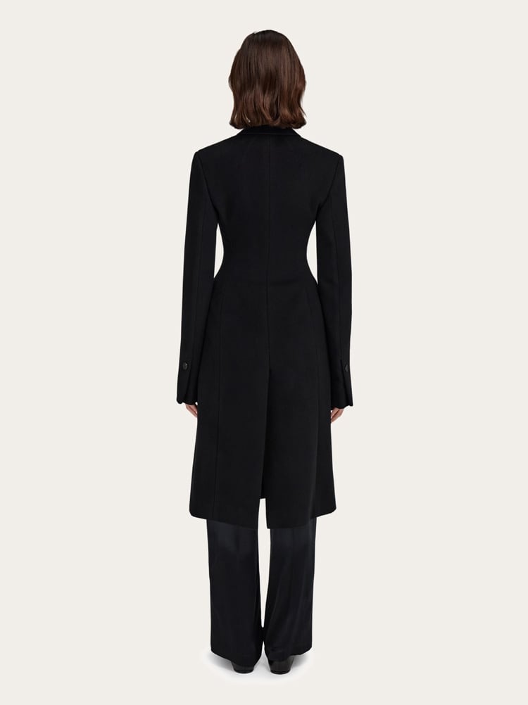 Fitted single breasted coat Gallery image 3