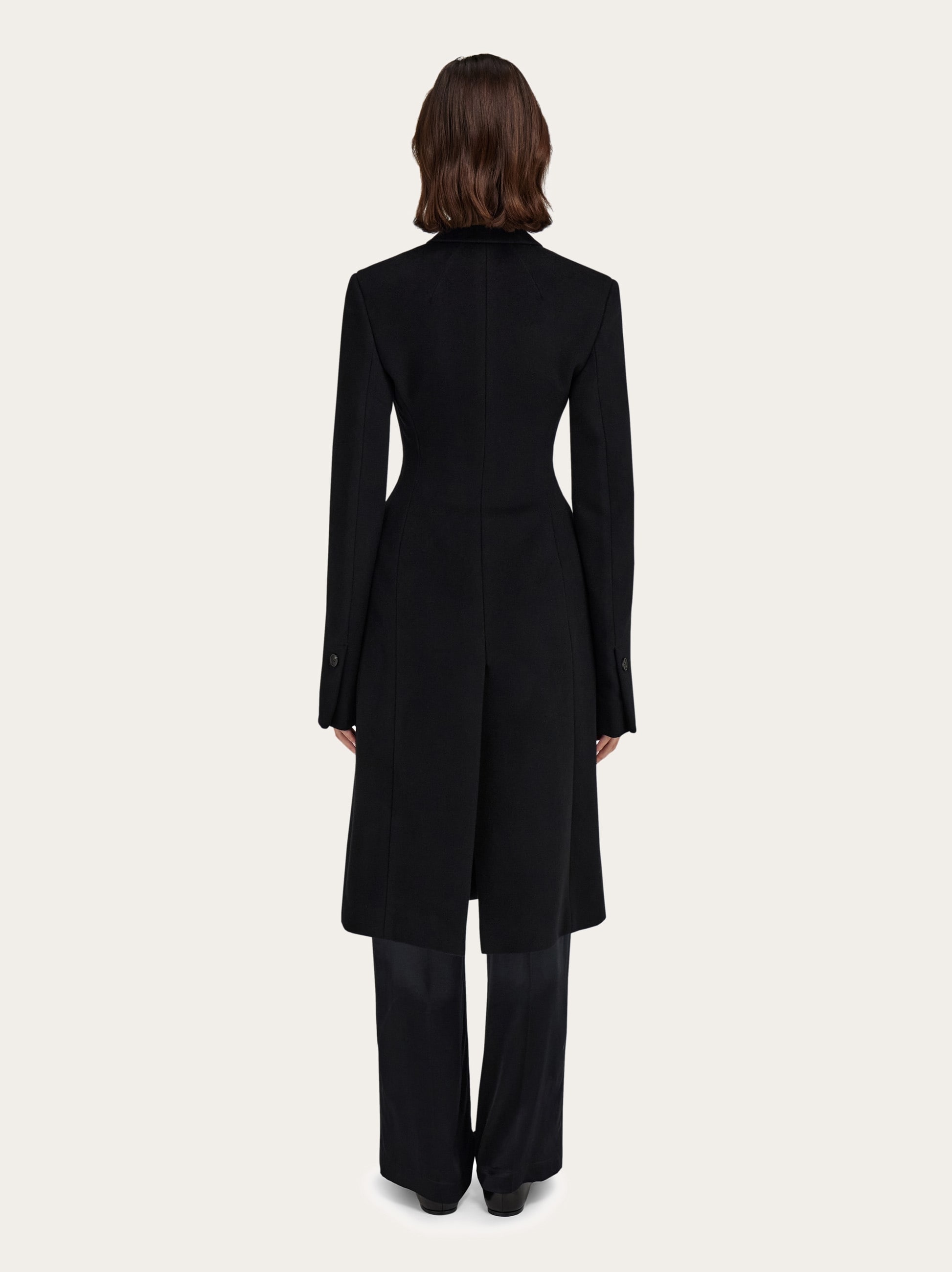 Fitted single breasted coat - Women | Ferragamo