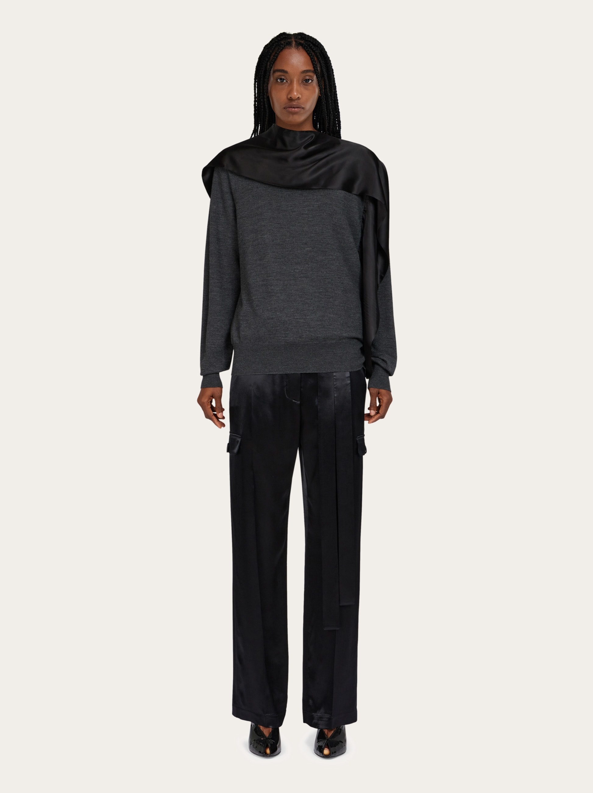 Scarf neck pullover - Women | Ferragamo