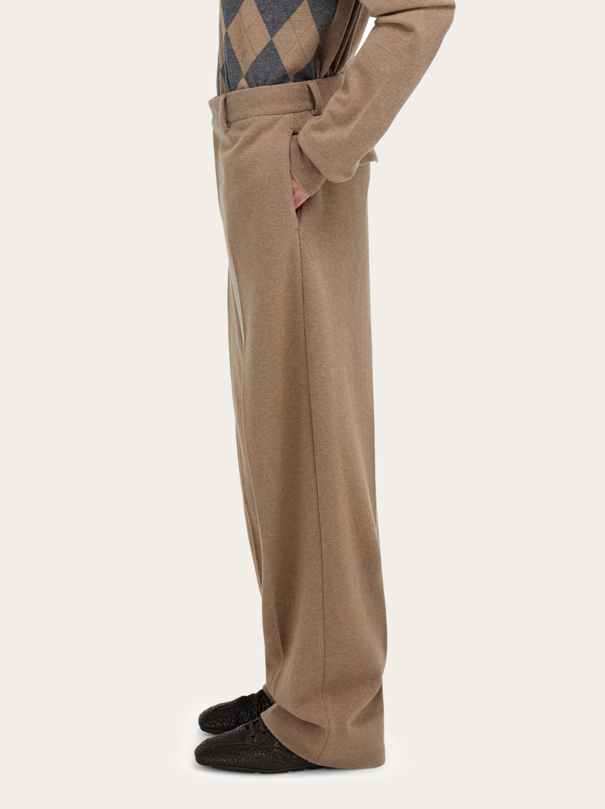 Jersey interlock tailored trouser - Men | Ferragamo