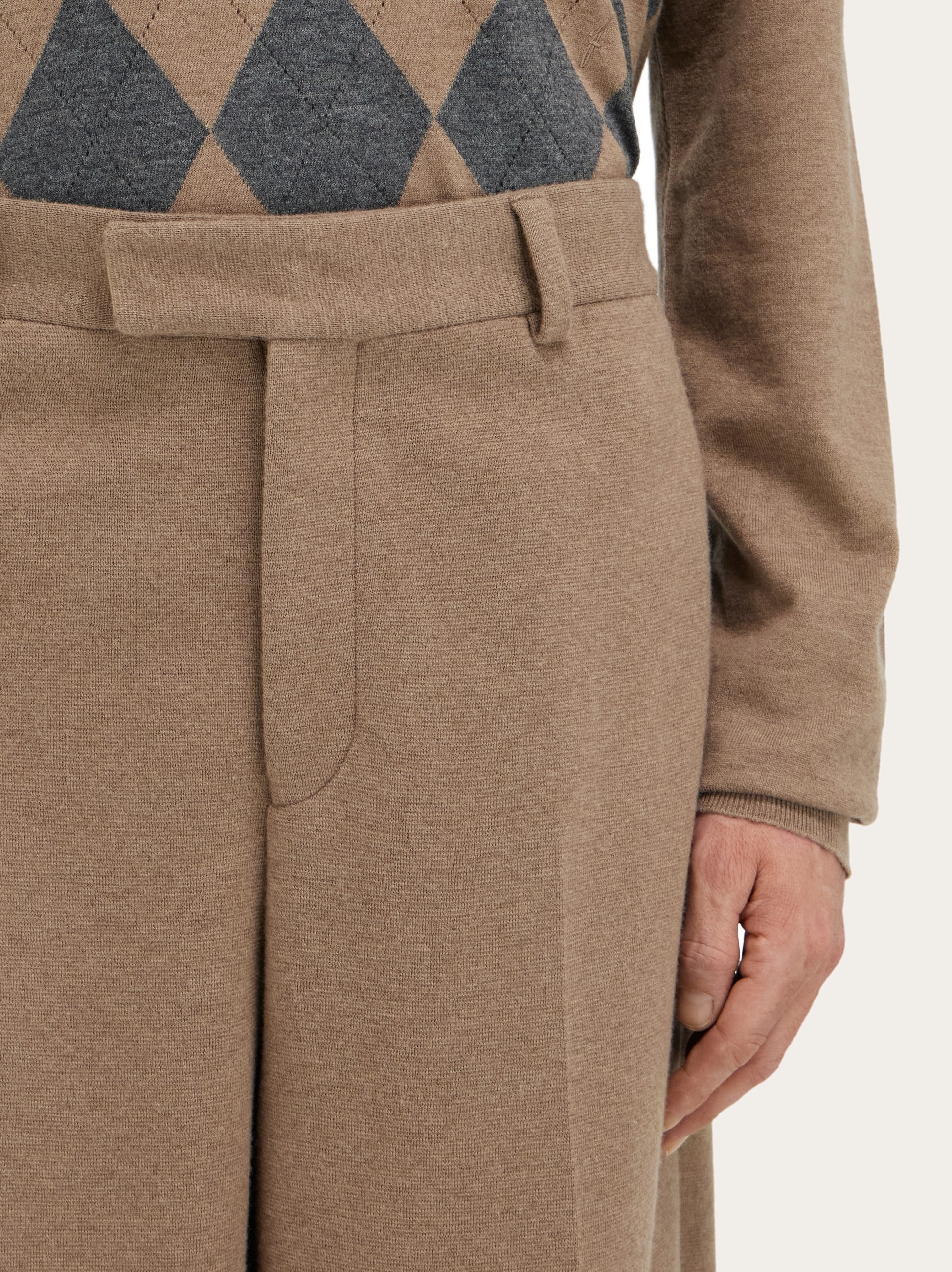 Jersey interlock tailored trouser - Men | Ferragamo