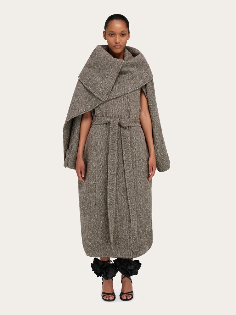 Oversize asymmetrical coat Gallery image 2