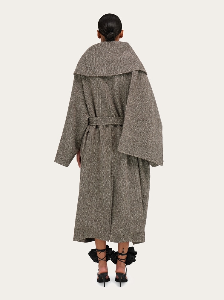 Oversize asymmetrical coat Gallery image 4