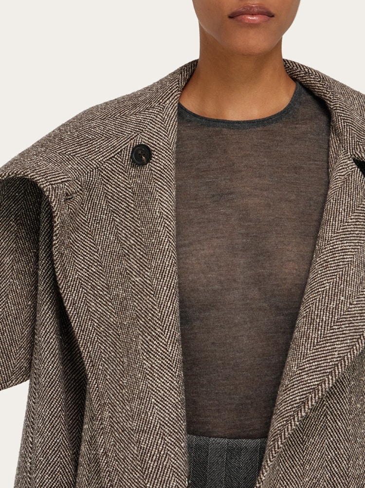 Oversize asymmetrical coat Gallery image 5