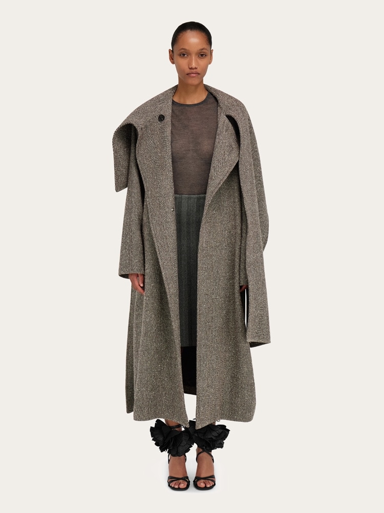 Oversize asymmetrical coat Gallery image 6