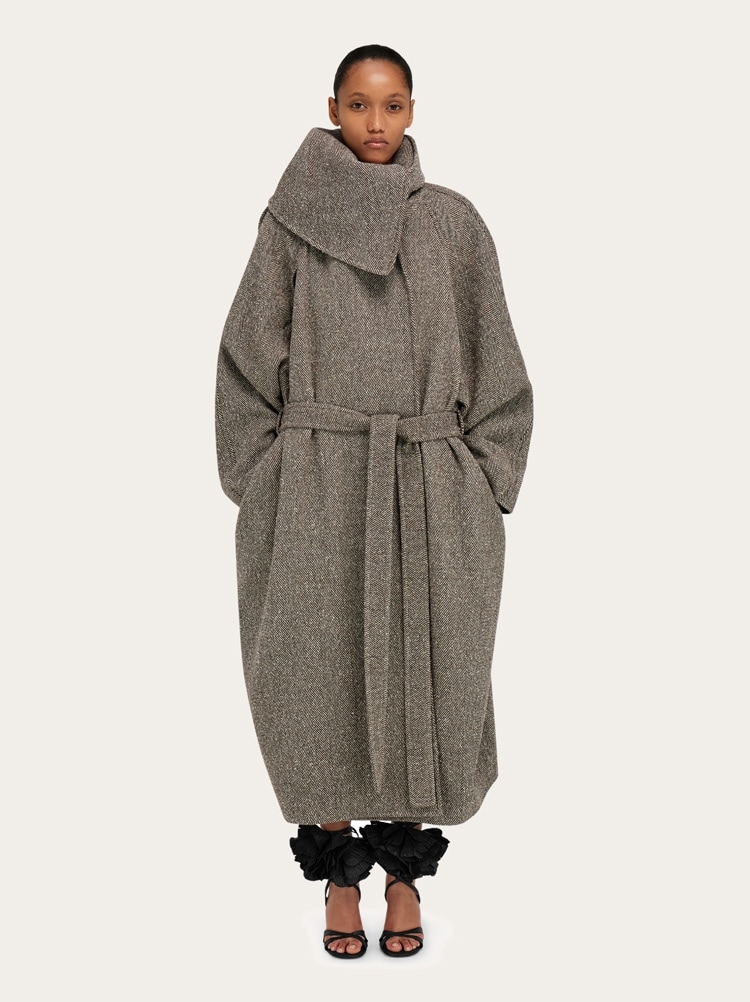 Oversize asymmetrical coat Gallery image 7
