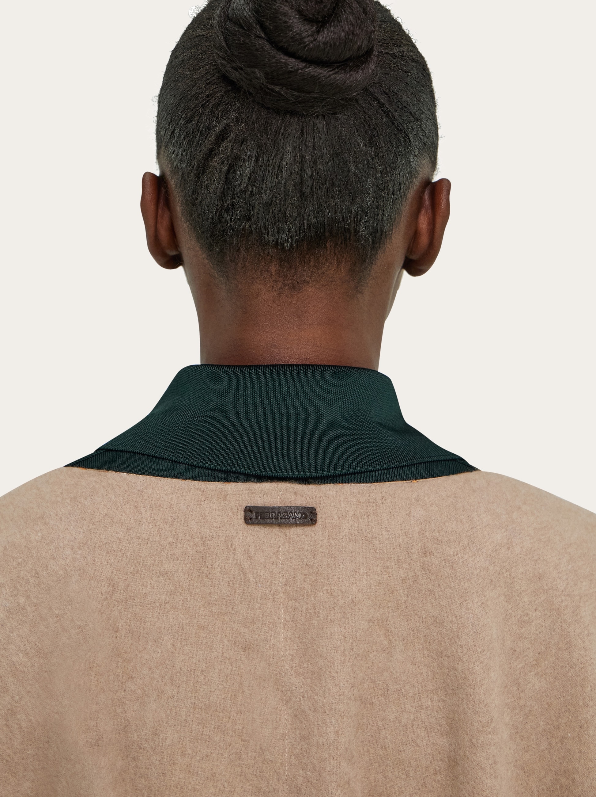 Cashmere and silk reversible cape - Women | Ferragamo