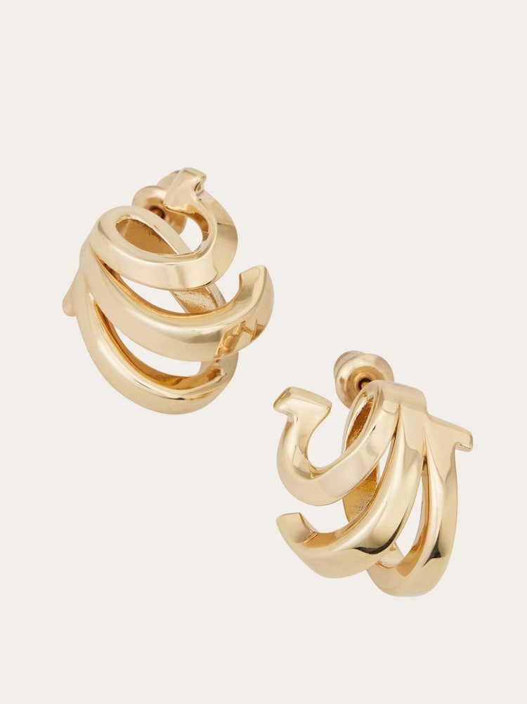 Triple Gancini earrings Gallery image 2