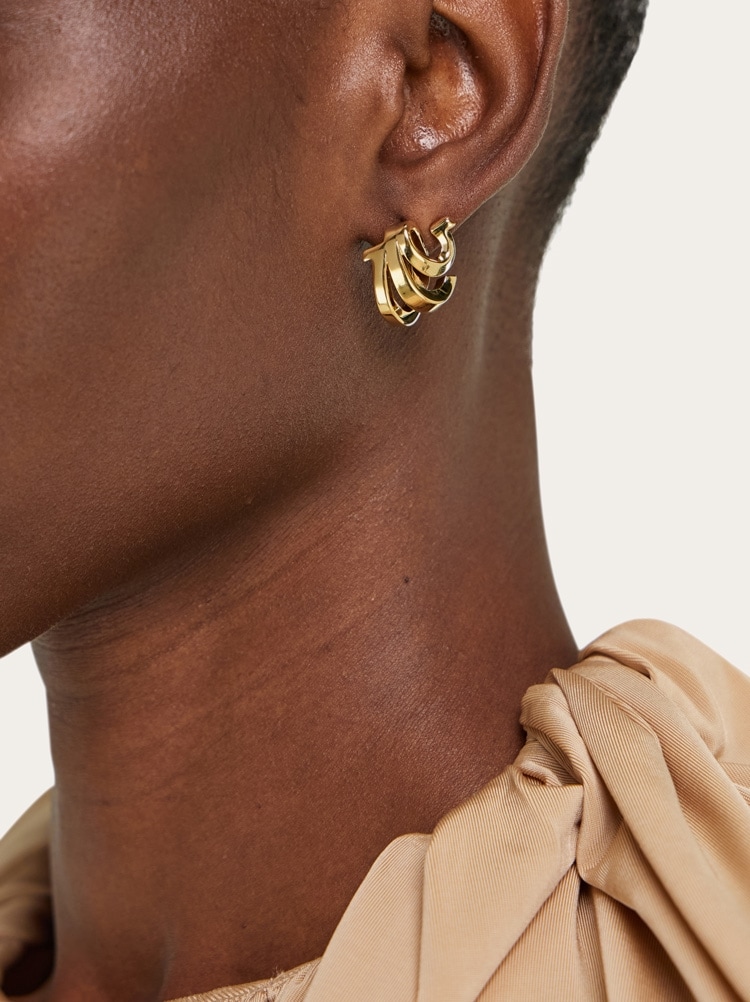 Triple Gancini earrings Gallery image 4