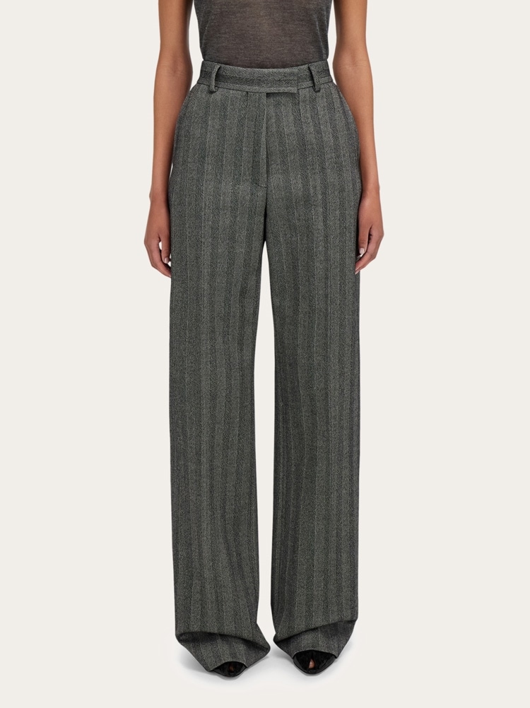 Pantalone sartoriale in chevron Gallery image 2