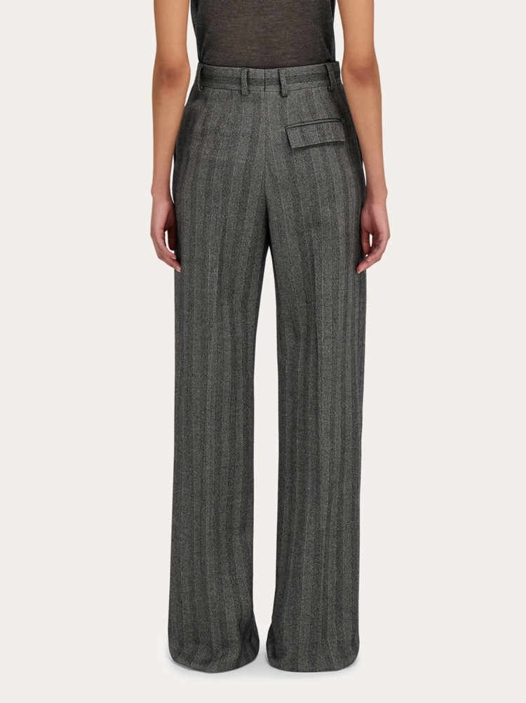 Pantalone sartoriale in chevron Gallery image 4