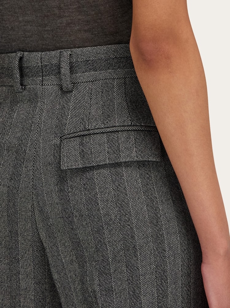 Pantalone sartoriale in chevron Gallery image 6